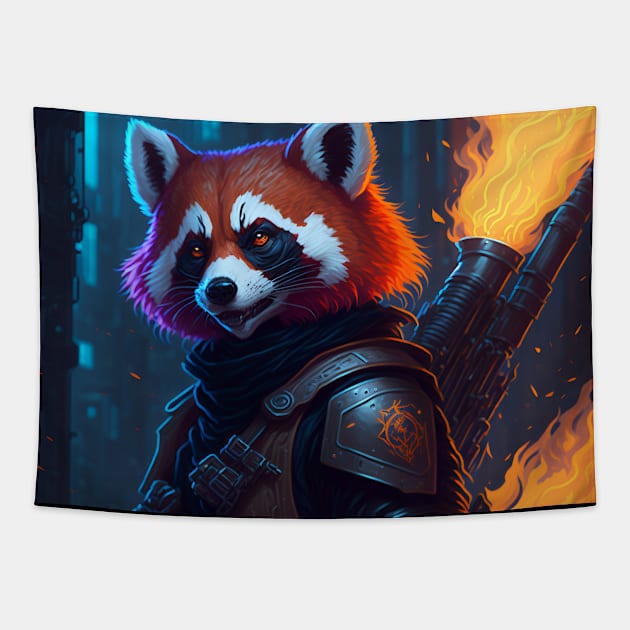 Flame Forged Paws Tapestry by star trek fanart and more