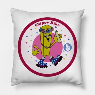 Mrs Chippy Hike Badge Pillow
