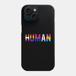 Human LGBT Flag Gay Pride Month Rainbow Transgender Lesbian Bisexual Pansexual Phone Case