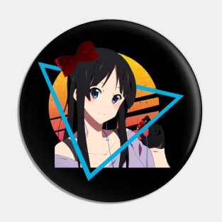 Ui and Jun's Supportive Harmony K-on! Sisterly Band Bond Shirt Pin