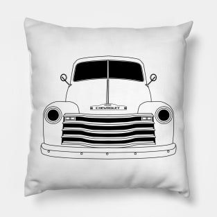 Chevrolet 3100 Black Outline Pillow