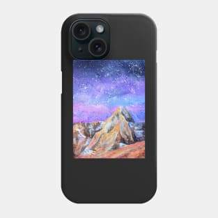 Montana Sky Watercolor Painting Phone Case