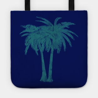 Painted Palm Trees Tropical Design Tote