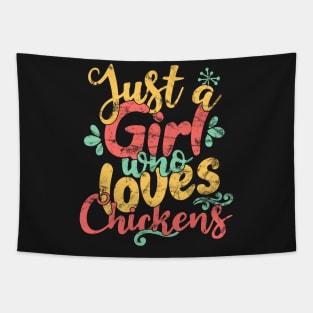 Just A Girl Who Loves Chickens Gift product Tapestry