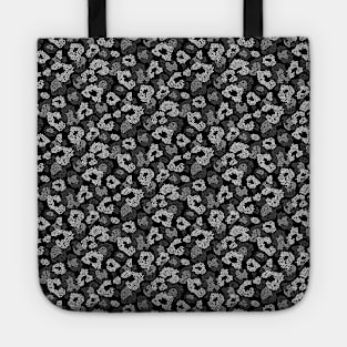 Black Dotted Animal Print Tote