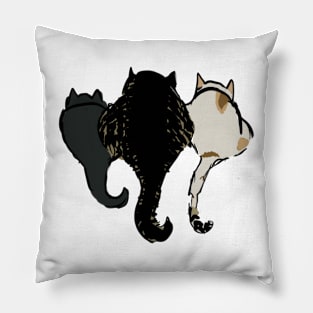 Cat butts Pillow
