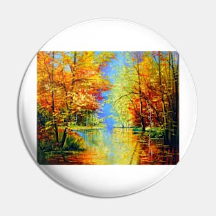 Autumn silence Pin