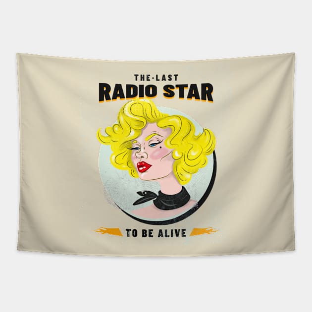 Radio Star / Pin Up Girl Tapestry by Redboy