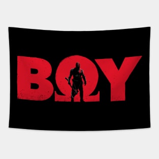 BOY (red) Tapestry
