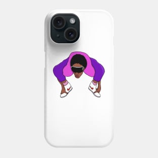 80's breakdance crab stance (in colour) Phone Case