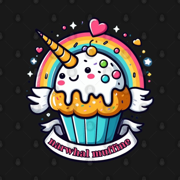 Muffin Munching Narwhal by chems eddine