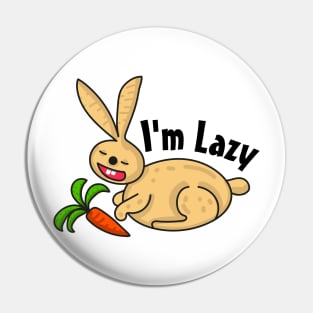 Lazy Rabbit Pin