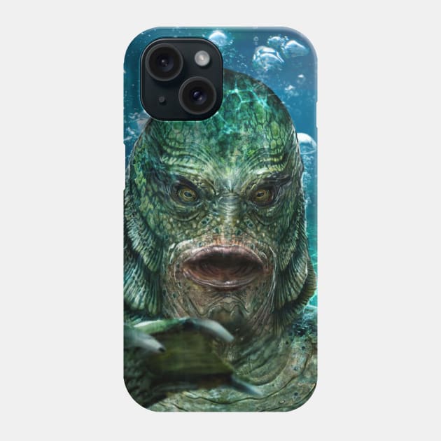 Creature From the Black Lagoon Phone Case by uncannyknack