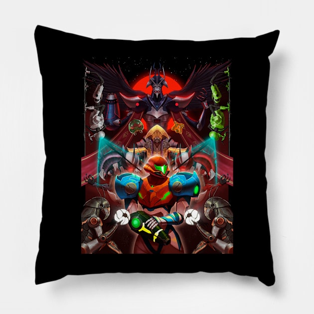 Metroid Dread poster Pillow by Werupz