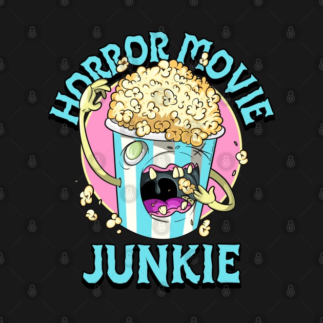 Horror Movies and Popcorn Zombie by Trendy Black Sheep