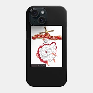 ballerina mouse dancing the cancan Phone Case