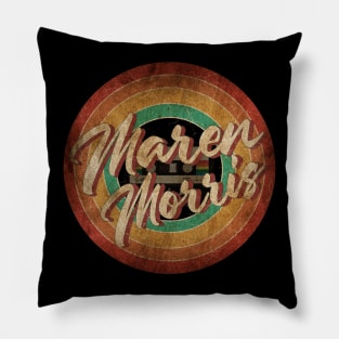 Maren Morris Vintage Circle Art Pillow