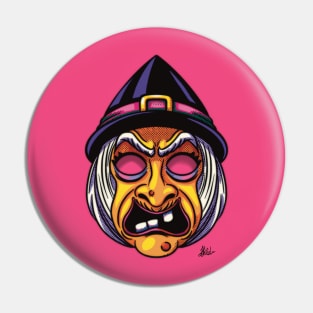 The Witch Mask Pin