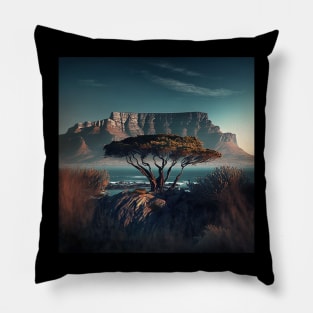 Stylised Table Mountain Pillow