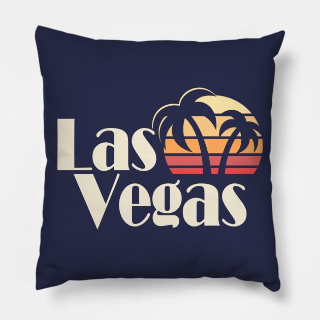 Vintage Las Vegas Pillow by Etopix