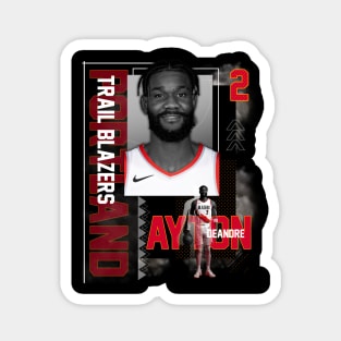 Portland Trail Blazers Deandre Ayton 2 Magnet