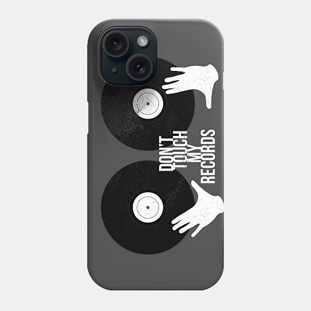 Don't touch my records Phone Case by Lunomerchedes