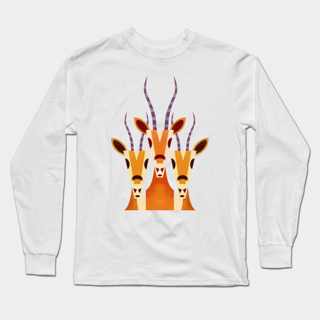 Gazelle - Graphic - Long Sleeve T-Shirt | TeePublic
