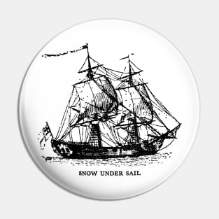 Snow Under Sail - Age of Piracy sailboat snauw mast brigantine Pin