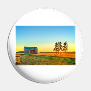 Ontario Barn at Sunset Pin