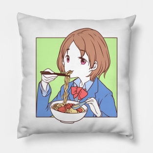 Just A Girl Who Loves Anime & Ramen Pillow