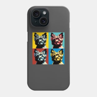 Pop Retro Art Cairn Terrier - Cute Puppy Phone Case