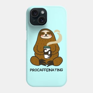 Procaffeinating | Procrastinator Coffee Pun Phone Case