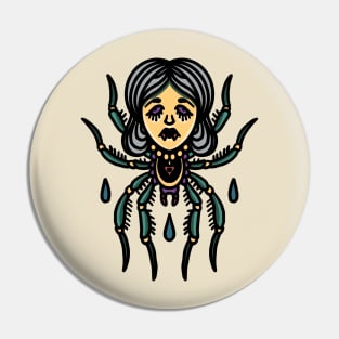 witch headed spider tattoo Pin