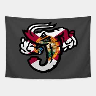 Jacksonville Jumbo Shrimp Florida Flag Tapestry