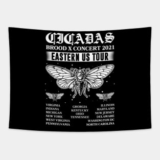 Cicada Mandala Brood X 2021 Eastern Usa Bug Tapestry