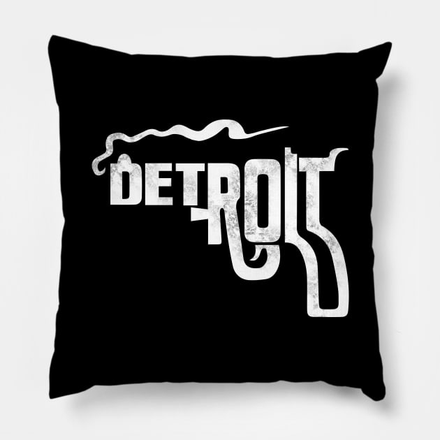 Detroit (Vintage/Distressed) Pillow by n23tees