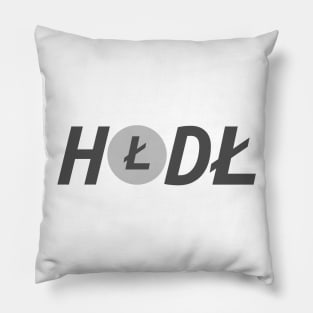 HODL Litecoin Dark Pillow