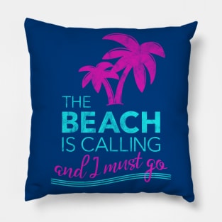 The Beach is Calling Pillow