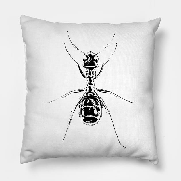 Ant Pillow by Nimmersatt
