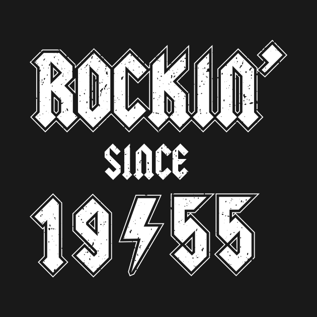 Rockin since 1955 birthday rocker gift by Daribo