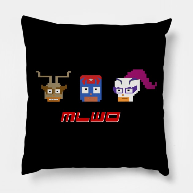 Mucha Lucha!  'Mucha Lucha World Order' Lucha Libre Pillow by Gotta Dance