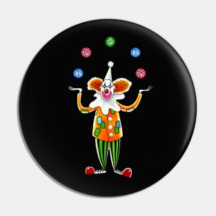 Circus Clown Pin