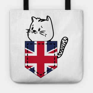 Patriotic Pocket Pussy - Cat Lover -  British Patriot Tote