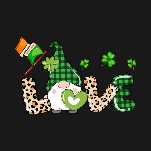 St Pattys Love Irish Shamrock Gnome St Patricks by freakys