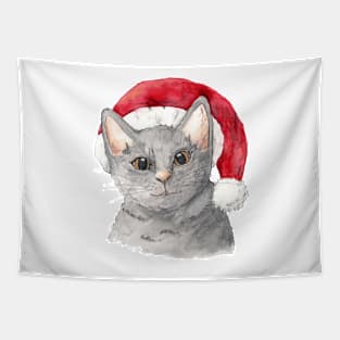 Christmas kitten Tapestry