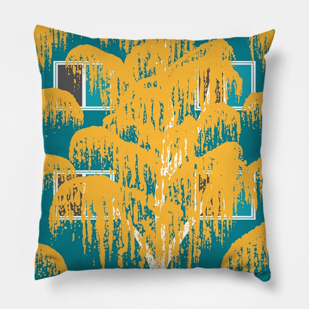 Golden Willows Pillow by Nathan Watkins Design