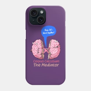 Copy of Corpus Callosum The Mediator of the two lobes of the brain Phone Case