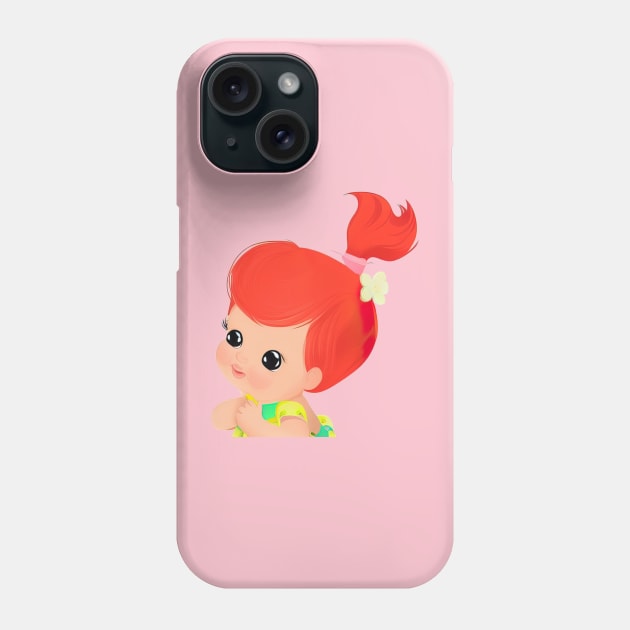 Cute Red Hair Baby Girl Phone Case by NUNUTWISS