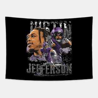 Justin Jefferson Minnesota Vintage Tapestry