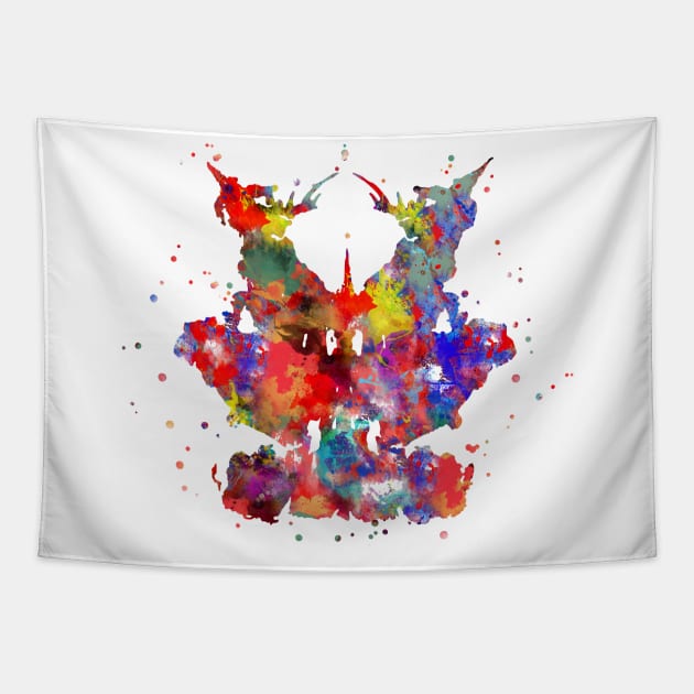 Rorschach card 9 Tapestry by RosaliArt